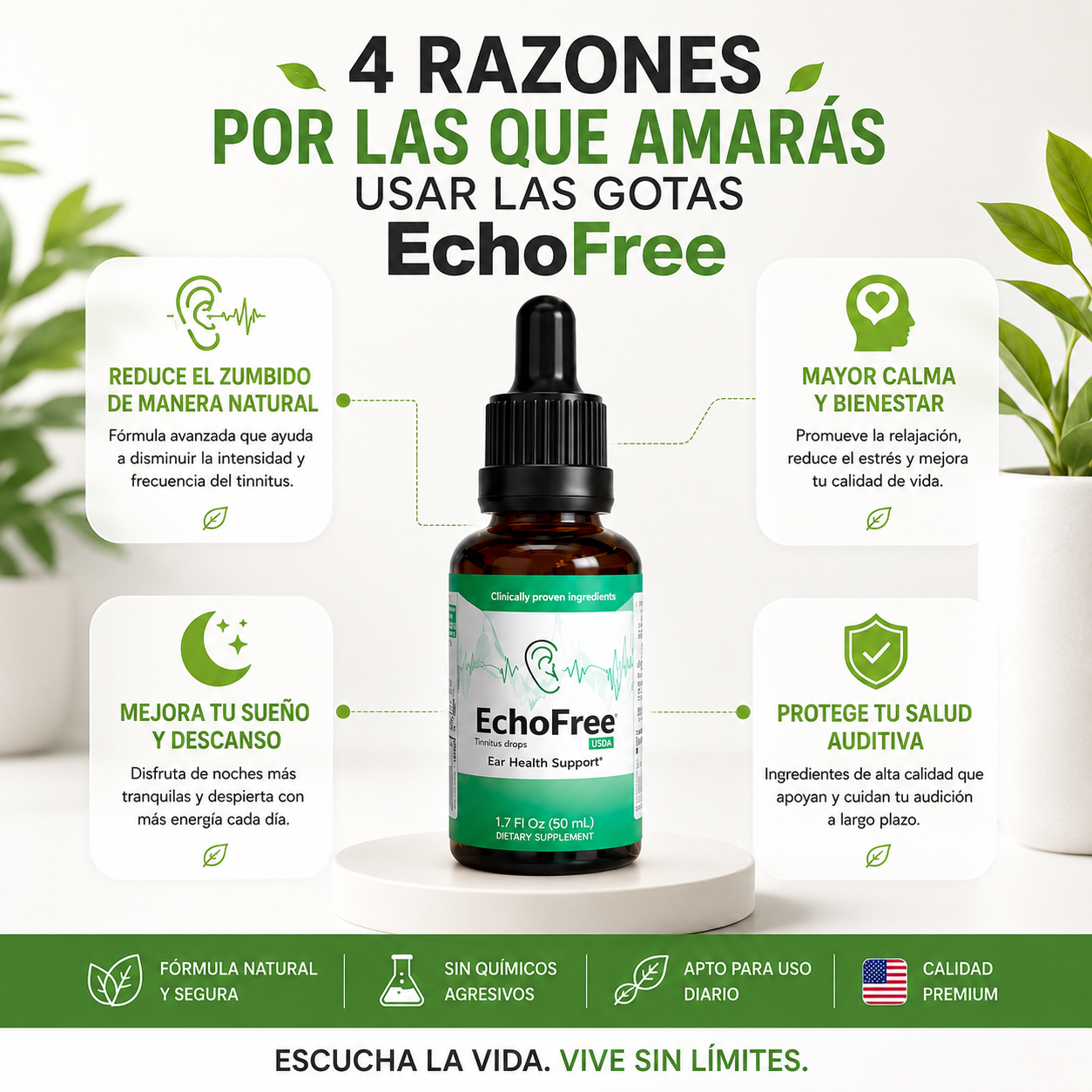 EchoFree™ - Audición Clara, Equilibrio y Bienestar