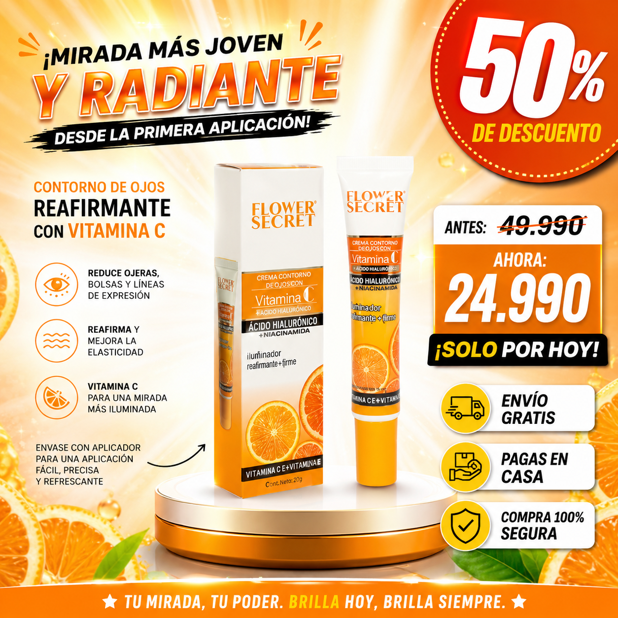 Golden Glow C - Anti-Manchas, Antioxidante y Rejuvenecedora