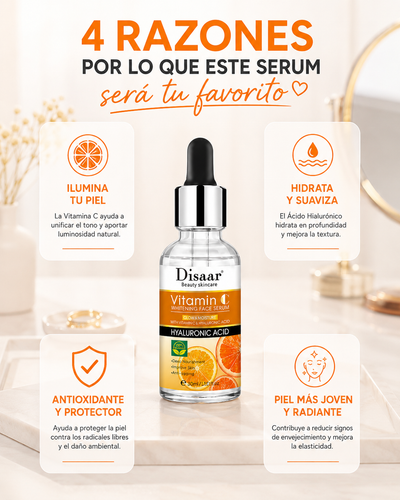 VitaFlash C™ — Vitamina C + Hialurónico Hidratación Extrema & Efecto Glow