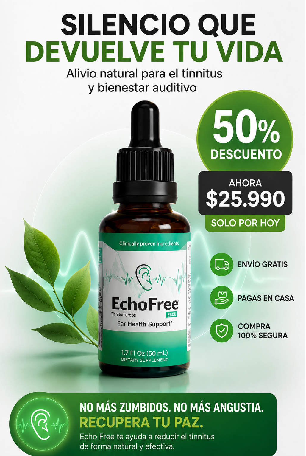 EchoFree™ - Audición Clara, Equilibrio y Bienestar