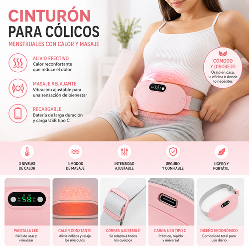 CicloZen™– Calor inteligente que calma el dolor menstrual al instante.